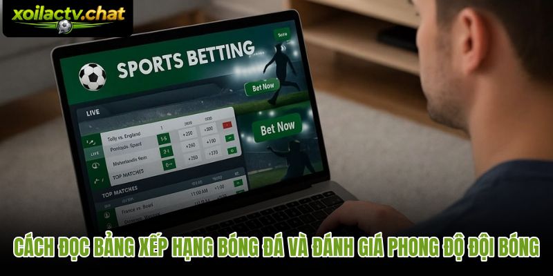 Cách đọc bảng xếp hạng qua hiệu số và phong độ gần nhất