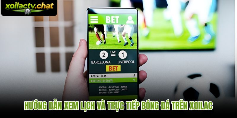 Thao tác tra lịch thi đấu và vào xem trực tiếp trên Xoilac