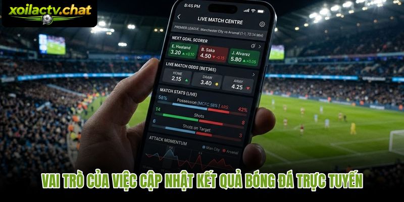 Cập nhật kết quả thi đấu bóng đá trực tuyến giúp người hâm mộ